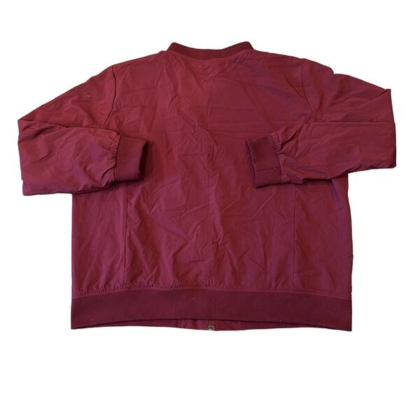 Banana Republic Women's Lightweight Bomber Jacket Wine Size XL - Picture 4 of 9